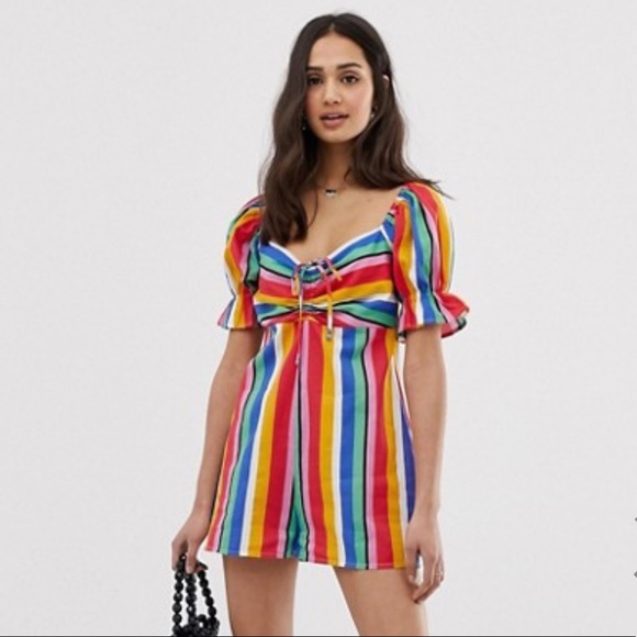 ASOS Pants - NWT ASOS rainbow romper